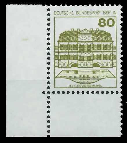 BERLIN DS BURGEN U. SCHLÖSSER Nr 674A postfrisch ECKE-U S931FBE