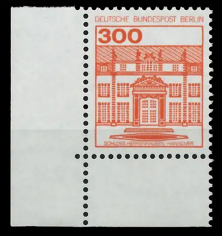 BERLIN DS BURGEN U. SCHLÖSSER Nr 677 postfrisch ECKE-UL S932006