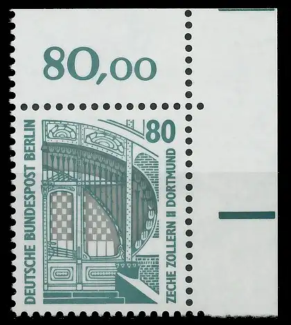 BERLIN DS SEHENSWÜRDIGKEITEN Nr 796 postfrisch ECKE-ORE 8E8296