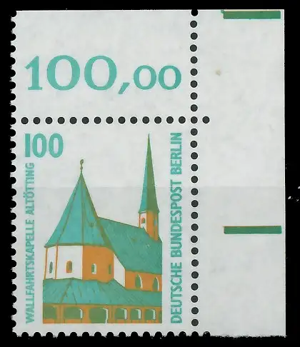 BERLIN DS SEHENSWÜRDIGKEITEN Nr 834 postfrisch ECKE-ORE 8E829A