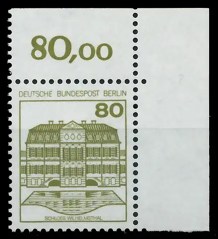 BERLIN DS BURGEN U. SCHLÖSSER Nr 674A postfrisch ECKE-O S9320A2