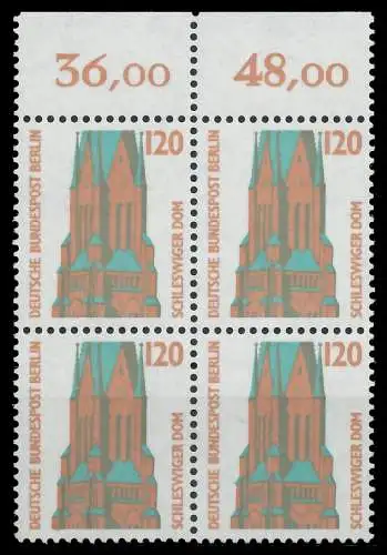 BERLIN DS SEHENSWÜRDIGKEITEN Nr 815 postfrisch VIERERBL 8E8312