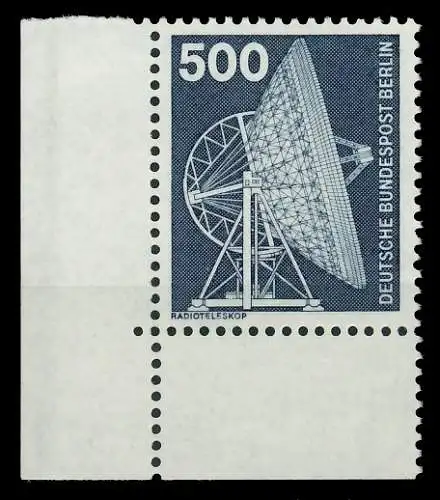 BERLIN DS INDUSTRIE U. TECHNIK Nr 507 postfrisch ECKE-U 8E85AE