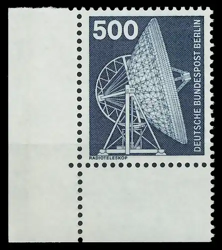 BERLIN DS INDUSTRIE U. TECHNIK Nr 507 postfrisch ECKE-U 8E85B6