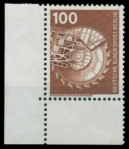 BERLIN DS INDUSTRIE U. TECHNIK Nr 502 postfrisch ECKE-U 8E8606