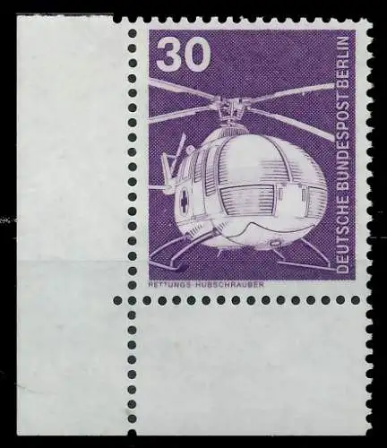 BERLIN DS INDUSTRIE U. TECHNIK Nr 497 postfrisch ECKE-U 8E863E