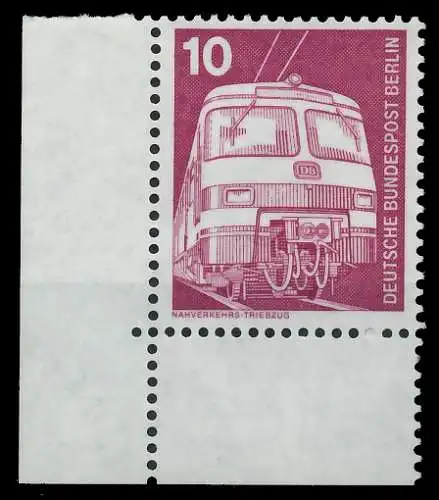 BERLIN DS INDUSTRIE U. TECHNIK Nr 495 postfrisch ECKE-U 8E8642