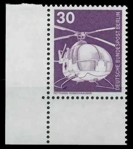 BERLIN DS INDUSTRIE U. TECHNIK Nr 497 postfrisch ECKE-U 8E8646