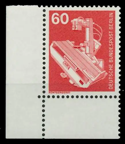 BERLIN DS INDUSTRIE U. TECHNIK Nr 582 postfrisch ECKE-U 8E8706