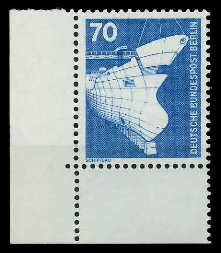 BERLIN DS INDUSTRIE U. TECHNIK Nr 500 postfrisch ECKE-U 8E872A