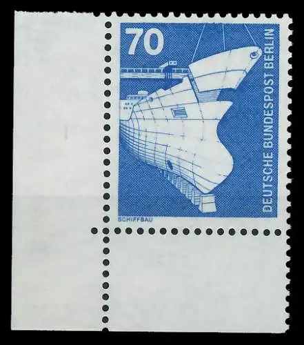 BERLIN DS INDUSTRIE U. TECHNIK Nr 500 postfrisch ECKE-U 8E873A