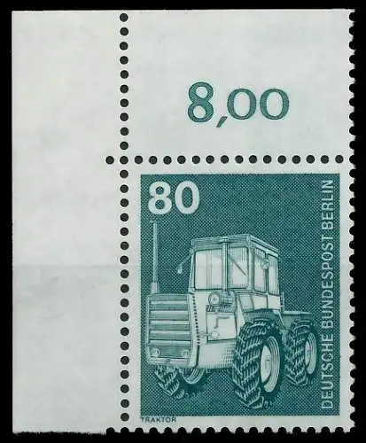 BERLIN DS INDUSTRIE U. TECHNIK Nr 501 postfrisch ECKE-O 8E8762