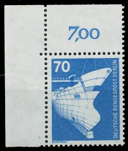 BERLIN DS INDUSTRIE U. TECHNIK Nr 500 postfrisch ECKE-O 8E876A