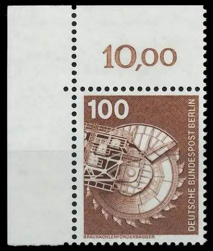 BERLIN DS INDUSTRIE U. TECHNIK Nr 502 postfrisch ECKE-O 8E87EE