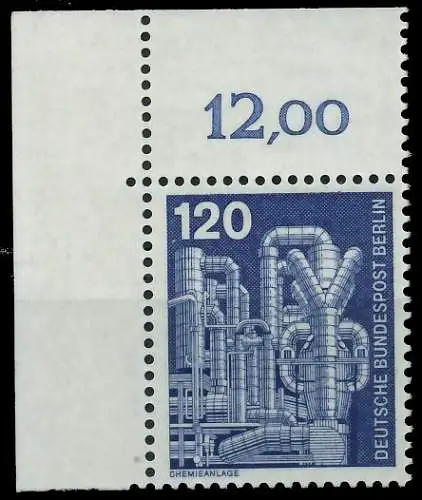 BERLIN DS INDUSTRIE U. TECHNIK Nr 503 postfrisch ECKE-O 8E8812