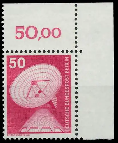 BERLIN DS INDUSTRIE U. TECHNIK Nr 499 postfrisch ECKE-O 8E88BA