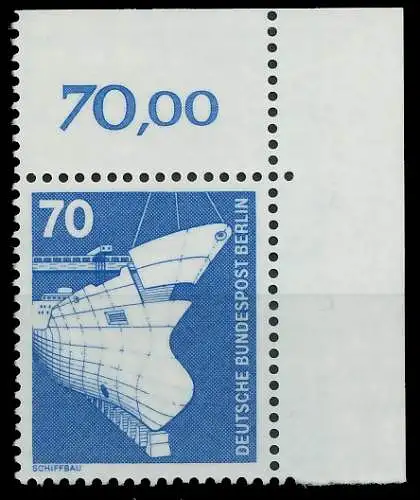 BERLIN DS INDUSTRIE U. TECHNIK Nr 500 postfrisch ECKE-O 8E88C2