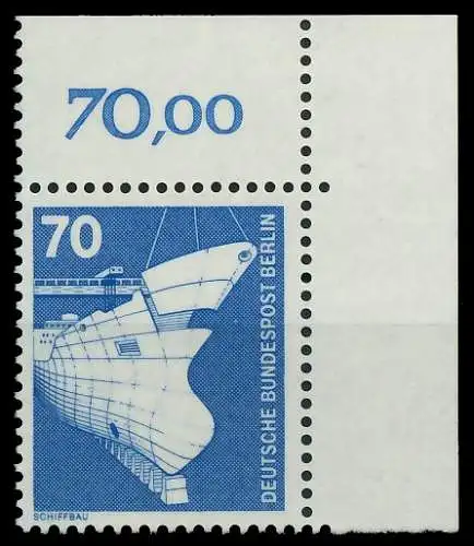 BERLIN DS INDUSTRIE U. TECHNIK Nr 500 postfrisch ECKE-O 8E88CE