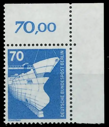 BERLIN DS INDUSTRIE U. TECHNIK Nr 500 postfrisch ECKE-O 8E8942