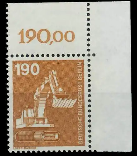 BERLIN DS INDUSTRIE U. TECHNIK Nr 670 postfrisch ECKE-O 8E897A