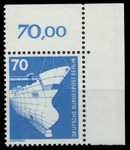 BERLIN DS INDUSTRIE U. TECHNIK Nr 500 postfrisch ECKE-O 8E89A2