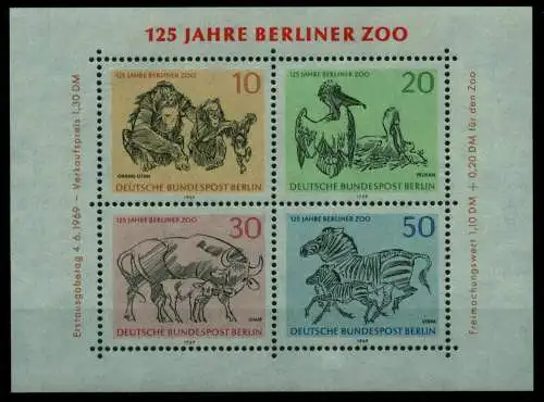 BERLIN BLOCK KLEINBOGEN Block 2 postfrisch S93AED6