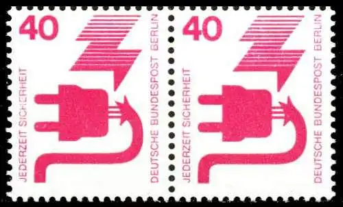 BERLIN DS UNFALLV Nr 407 postfrisch WAAGR PAAR S93B0DE