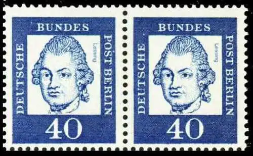 BERLIN DS BED. DEUT. Nr 207 postfrisch WAAGR PAAR S93B182