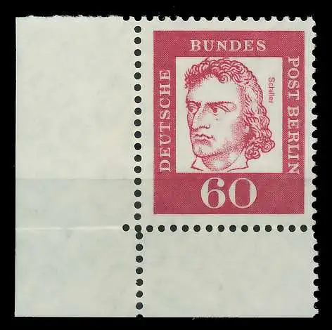 BERLIN DS BED. DEUT. Nr 209 postfrisch ECKE-ULI 8ED40A