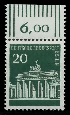 BERLIN DS BRAND. TOR Nr 287WOR postfrisch ORA 8ED5DE
