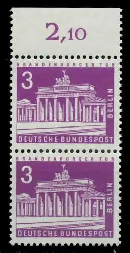 BERLIN DS BAUTEN 2 Nr 231 postfrisch SENKR PAAR ORA 8ED67A