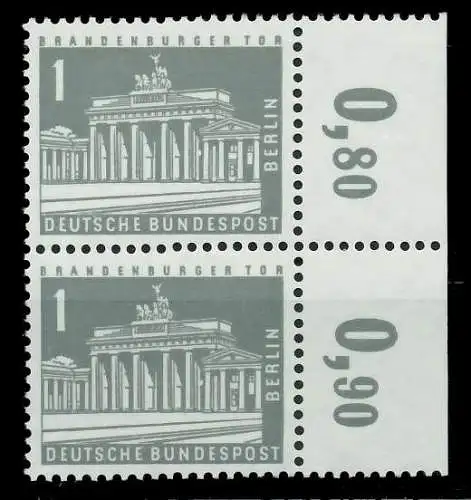 BERLIN DS BAUTEN 2 Nr 140xw postfrisch SENKR PAAR ORA 8ED6A6