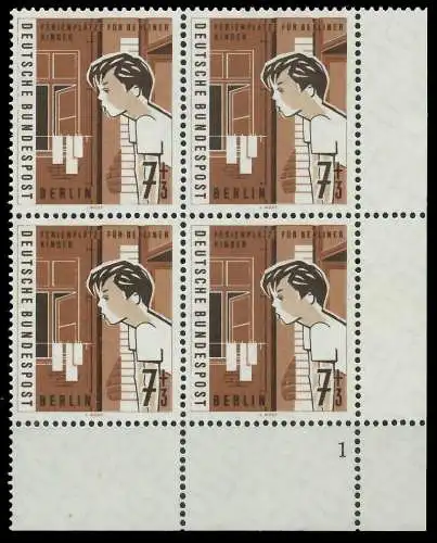 BERLIN 1960 Nr 193 postfrisch VIERERBLOCK FORMNUMMER 1 8ED7D6
