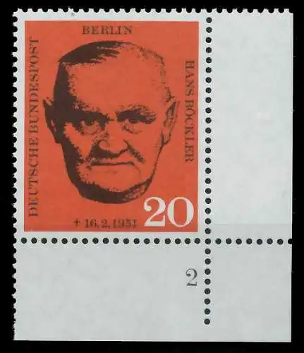 BERLIN 1961 Nr 197 postfrisch FORMNUMMER 2 8ED7DE