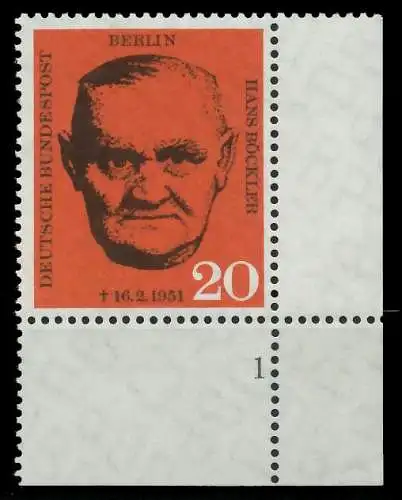 BERLIN 1961 Nr 197 postfrisch FORMNUMMER 1 8ED7E6