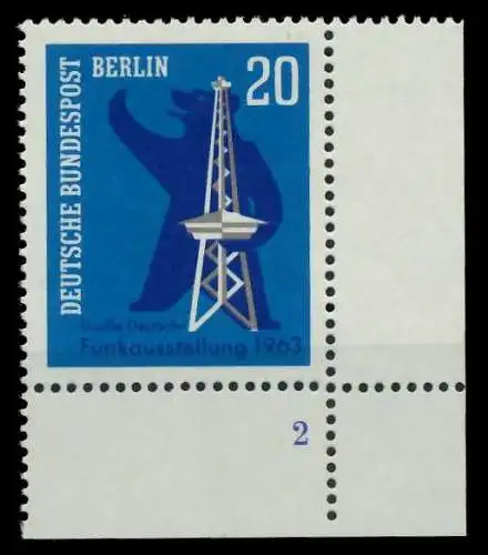BERLIN 1963 Nr 232 postfrisch FORMNUMMER 2 8ED80A