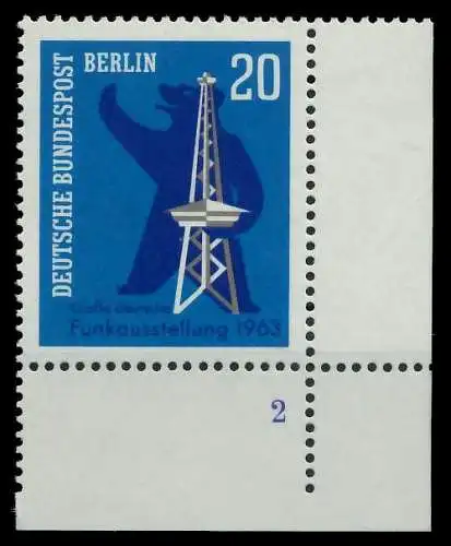 BERLIN 1963 Nr 232 postfrisch FORMNUMMER 2 8ED80E