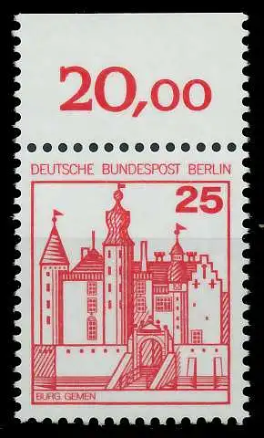 BERLIN DS BURGEN U. SCHLÖSSER Nr 587 postfrisch ORA 8ED85E