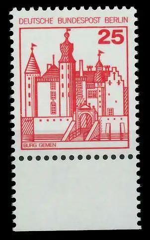 BERLIN DS BURGEN U. SCHLÖSSER Nr 587 postfrisch URA 8F1126