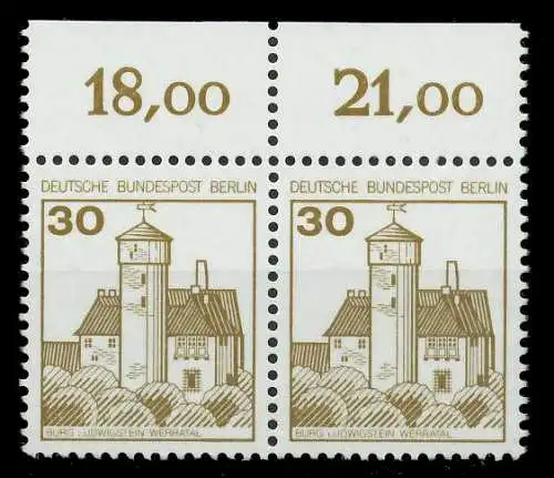 BERLIN DS BURGEN U. SCHLÖSSER Nr 534A postfrisch WAAGR 8F11D2
