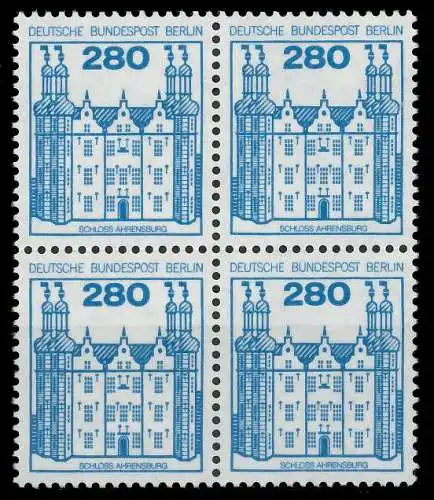 BERLIN DS BURGEN U. SCHLÖSSER Nr 676 postfrisch VIERERB 8F14C2