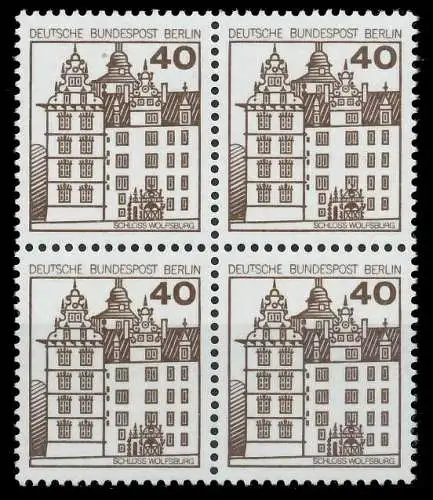 BERLIN DS BURGEN U. SCHLÖSSER Nr 614 postfrisch VIERERB 8F14DA