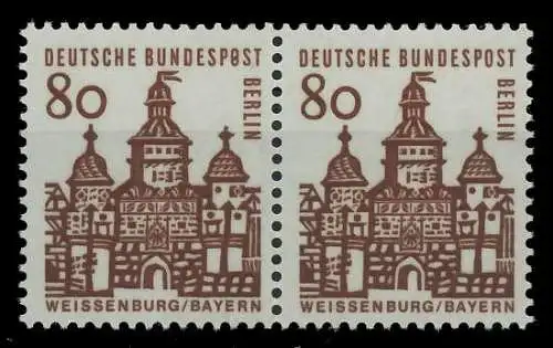 BERLIN DS D-BAUW. 1 Nr 249 postfrisch WAAGR PAAR 8F14EA