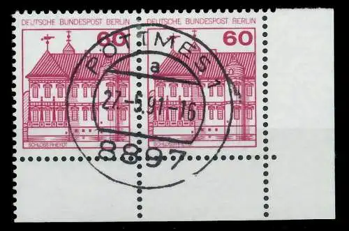 BERLIN DS BURGEN U. SCHLÖSSER Nr 611A zentrisch gestempelt W 8F14EE