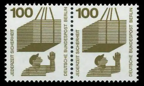 BERLIN DS UNFALLV Nr 410 postfrisch WAAGR PAAR 8F151A