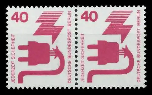 BERLIN DS UNFALLV Nr 407 postfrisch WAAGR PAAR 8F1522