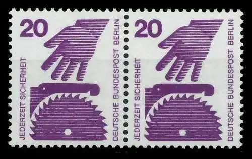 BERLIN DS UNFALLV Nr 404 postfrisch WAAGR PAAR 8F1526