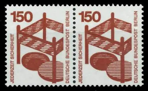 BERLIN DS UNFALLV Nr 411 postfrisch WAAGR PAAR 8F152A