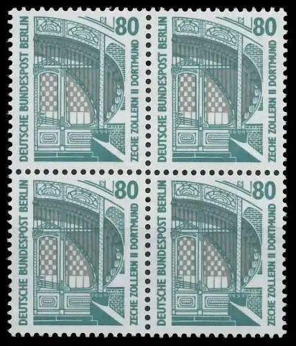 BERLIN DS SEHENSWÜRDIGKEITEN Nr 796 postfrisch VIERERBL 8F1576