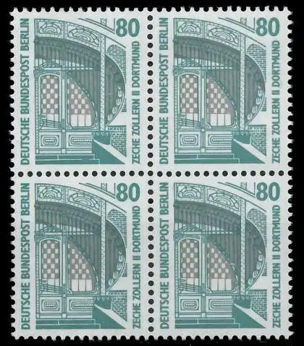 BERLIN DS SEHENSWÜRDIGKEITEN Nr 796 postfrisch VIERERBL 8F1632